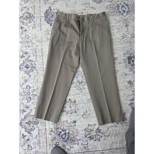 #344 Perry Ellis Portfolio men's 38x29 100% Cotton chinos dress pants brown